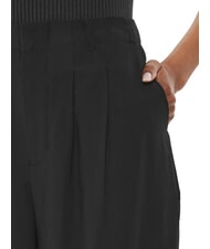 CALVIN KLEIN CK JEANS Pantalones de cintura alta con pinzas ck negro - Pantalones de mujer - 3