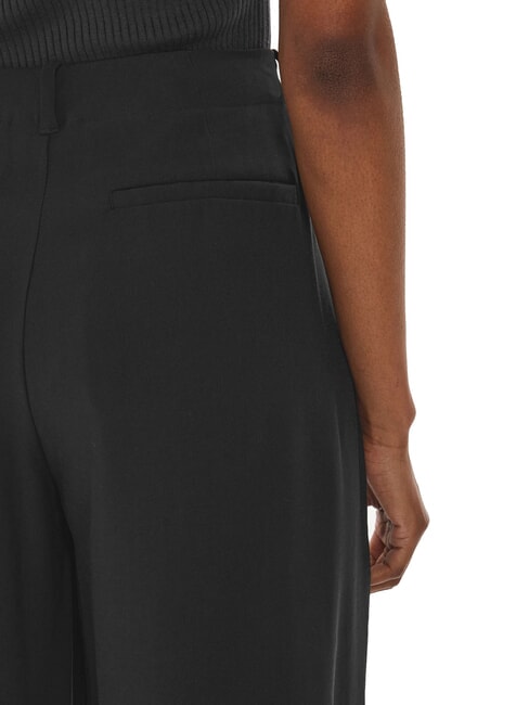 CK JEANS Pantalones de cintura alta con pinzas ck negro - Pantalones de mujer