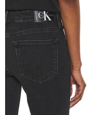 CALVIN KLEIN CK JEANS Vaqueros ajustados de tiro medio mezclilla negra - Jeans - 4