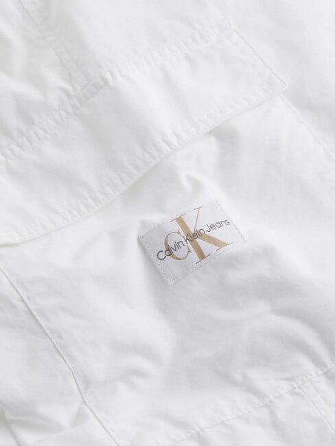 CK JEANS Pantalones cargo de algodón blanco brillante - Pantalones de mujer