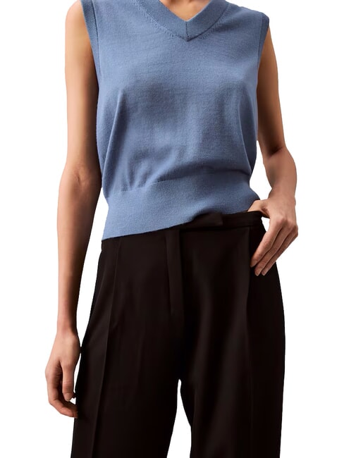 CK Pantalones palazzo con pinzas negro - Pantalones de mujer