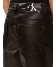 CALVIN KLEIN CK JEANS Pantalones rectos de cintura alta ck negro - Pantalones de mujer - 4