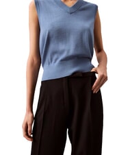 CALVIN KLEIN CK Pantalones palazzo con pinzas negro - Pantalones de mujer - 3