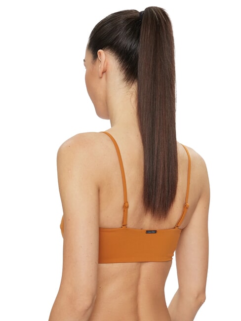 CK Traje de baño con top de bikini bandeau pimienta de Jamaica - Bañadores de mujer