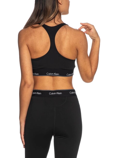 CK PERFORMANCE Sujetador deportivo de sujeci&oacute;n media belleza negra - Ropa interior femenina
