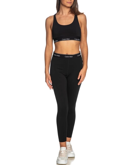 CK PERFORMANCE Sujetador deportivo de sujeci&oacute;n media belleza negra - Ropa interior femenina