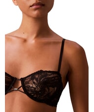 CALVIN KLEIN CK Sujetador balconette de encaje negro - Ropa interior femenina - 3