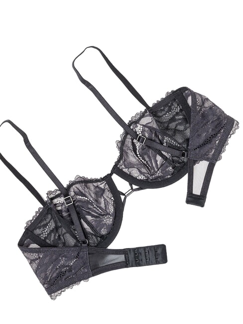 CK Sujetador balconette de encaje negro - Ropa interior femenina