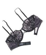 CALVIN KLEIN CK Sujetador balconette de encaje negro - Ropa interior femenina - 6