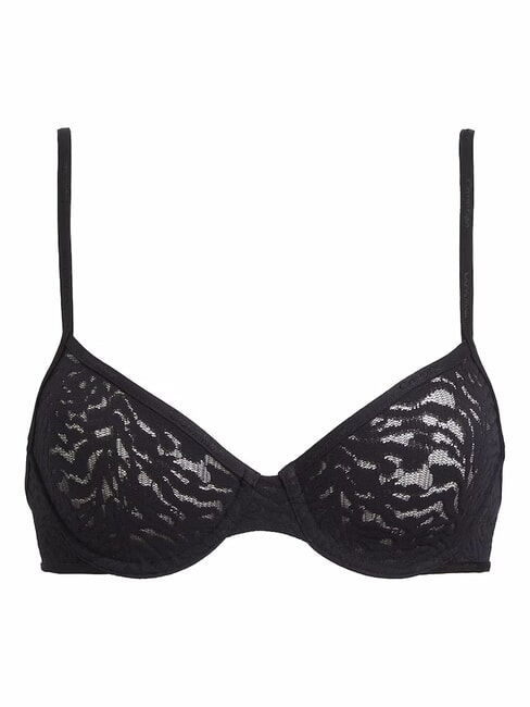 CK Sujetador balconette de encaje negro - Ropa interior femenina
