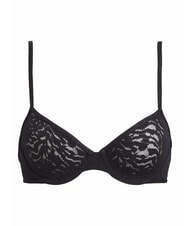CALVIN KLEIN CK Sujetador balconette de encaje negro - Ropa interior femenina - 4
