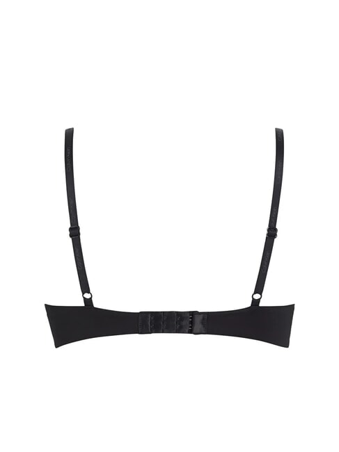 CK Sujetador push-up de cuello profundo negro - Ropa interior femenina
