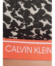 CALVIN KLEIN CK Sujetador bralette de algodón elástico animal distorsionado - brezo de avena - Ropa interior femenina - 5