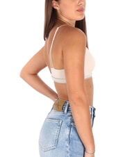 CALVIN KLEIN CK sujetador bralette de triángulo Concha de arena con nuevo logotipo de piedra - Ropa interior femenina - 3