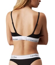 CALVIN KLEIN CK Sujetador bralette de algod&oacute;n el&aacute;stico negro - Ropa interior femenina - 2