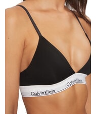 CALVIN KLEIN CK Sujetador bralette de algod&oacute;n el&aacute;stico negro - Ropa interior femenina - 3