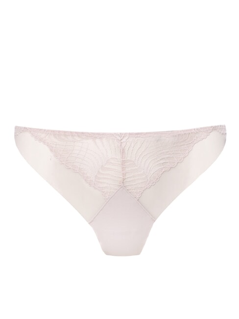 CK Tanga con inserción de encaje mañana gris - Calzoncillos de mujer