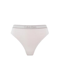 CALVIN KLEIN CK Tanga con logo elástico Concha de arena con nuevo logotipo de piedra - Calzoncillos de mujer - 3