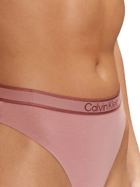 CK Tanga con logo elástico logotipo de uva roja con mantequilla de manzana - Calzoncillos de mujer