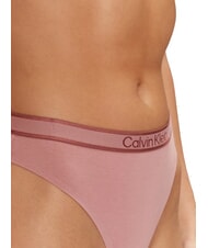 CALVIN KLEIN CK Tanga con logo elástico logotipo de uva roja con mantequilla de manzana - Calzoncillos de mujer - 3