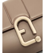 FURLA URBAN Bolso bandolera pequeño de piel gris - Bolsos Mujer - 4