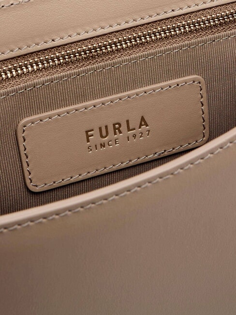 URBAN Bolso bandolera pequeño de piel gris - Bolsos Mujer