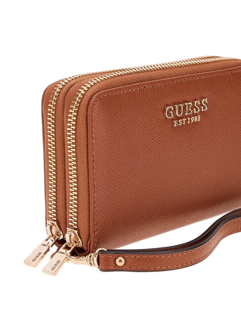 AMORETTE Cartera mediana de dos cremalleras COGNAC - Carteras Mujer