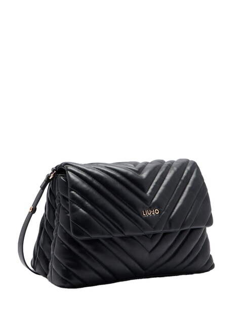 LUNNY Bolso hobo acolchado mediano NEGRO - Bolsos Mujer