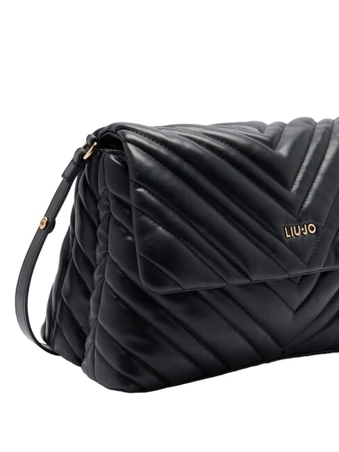 LUNNY Bolso hobo acolchado mediano NEGRO - Bolsos Mujer