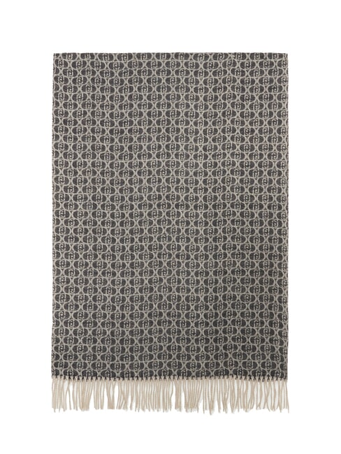 MONOGRAM Estola con logo de monograma NEGRO - Bufandas