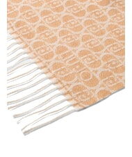 LIUJO MONOGRAM Estola con logo de monograma camello - Bufandas - 4