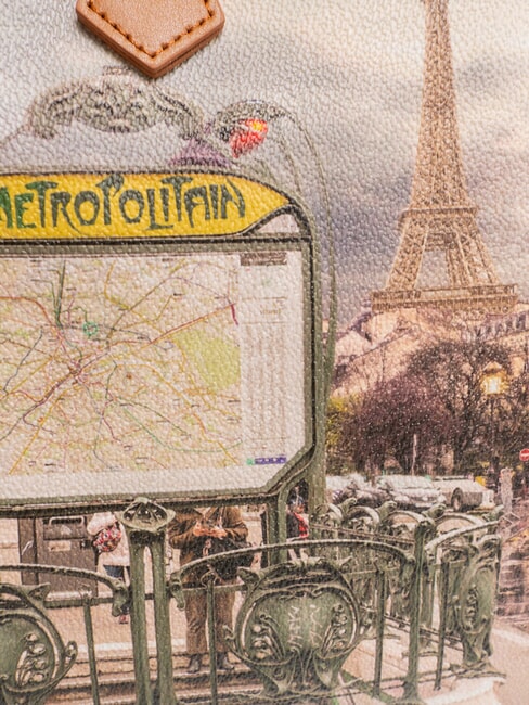 YESBAG Bolso de hombro estampado Metro de París - Bolsos Mujer