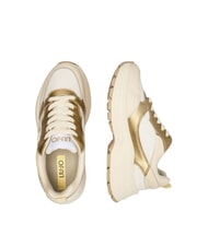 LIUJO EVA 06 Zapatillas de piel gruesas leche/oro claro - Zapatos Mujer - 3