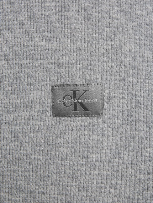CK JEANS Sudadera de cuello alto con cremallera completa brezo gris - Sudaderas