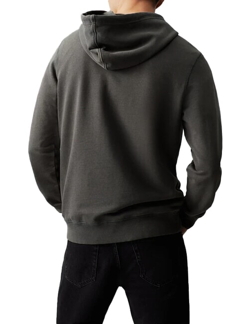 CK JEANS Sudadera con logo bordado lavado negro - Sudaderas