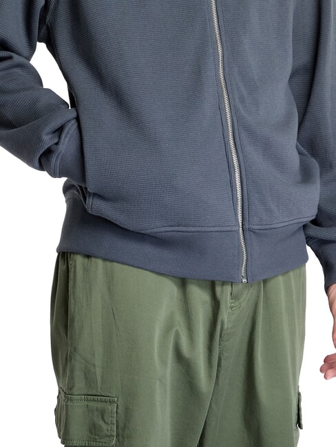 CK JEANS Sudadera de cuello alto con cremallera completa ébano - Sudaderas