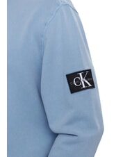 CALVIN KLEIN CK JEANS Sudadera de algod&oacute;n con cuello redondo mezclilla descolorida - Sudaderas - 3