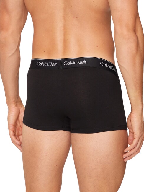 CK 3 bóxers elásticos con logo de lurex b- plata, rojo, lurex plateado lgs - Calzoncillos de hombre