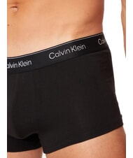 CALVIN KLEIN CK 3 bóxers elásticos con logo de lurex b- plata, rojo, lurex plateado lgs - Calzoncillos de hombre - 4
