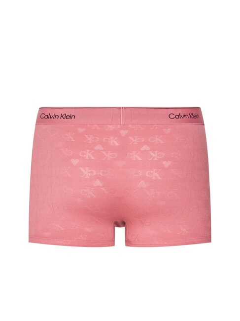 CK Calzoncillos bóxer con logotipo de corazón por toda la prenda Monograma de corazones en color rosa baya - Calzoncillos de hombre