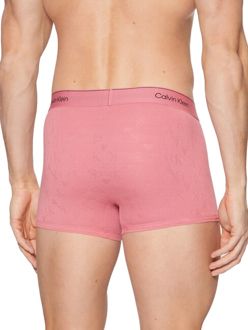 CK Calzoncillos bóxer con logotipo de corazón por toda la prenda Monograma de corazones en color rosa baya - Calzoncillos de hombre