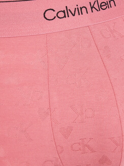 CK Calzoncillos bóxer con logotipo de corazón por toda la prenda Monograma de corazones en color rosa baya - Calzoncillos de hombre