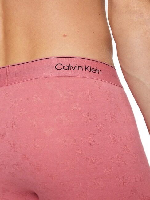 CK Calzoncillos bóxer con logotipo de corazón por toda la prenda Monograma de corazones en color rosa baya - Calzoncillos de hombre