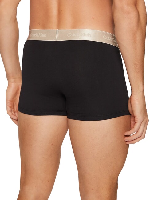 CK Boxers con elástico en contraste negro con blanco capullo - Calzoncillos de hombre