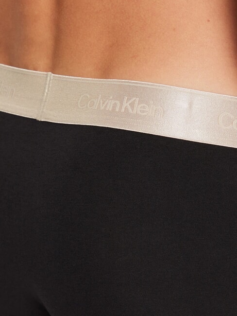 CK Boxers con elástico en contraste negro con blanco capullo - Calzoncillos de hombre