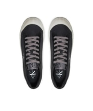 CALVIN KLEIN CK JEANS Zapatillas de tela negro/blanco brillante - Zapatos Hombre - 3