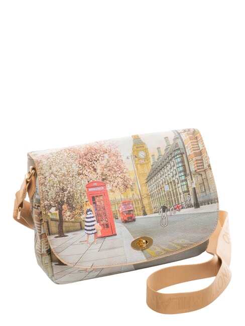 YESBAG Bolso de hombro con solapa Rosa inglesa - Bolsos Mujer