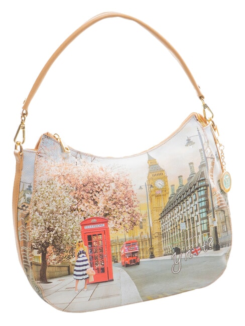 YESBAG  Bolso de hombro estampado Rosa inglesa - Bolsos Mujer