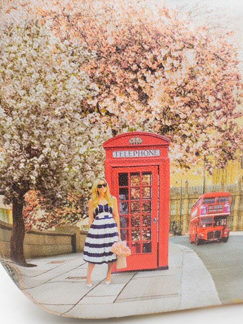 YESBAG  Bolso de hombro estampado Rosa inglesa - Bolsos Mujer