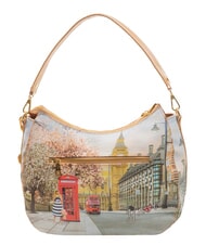 YNOT YESBAG  Bolso de hombro estampado Rosa inglesa - Bolsos Mujer - 4